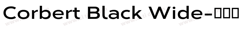 Corbert Black Wide字体转换